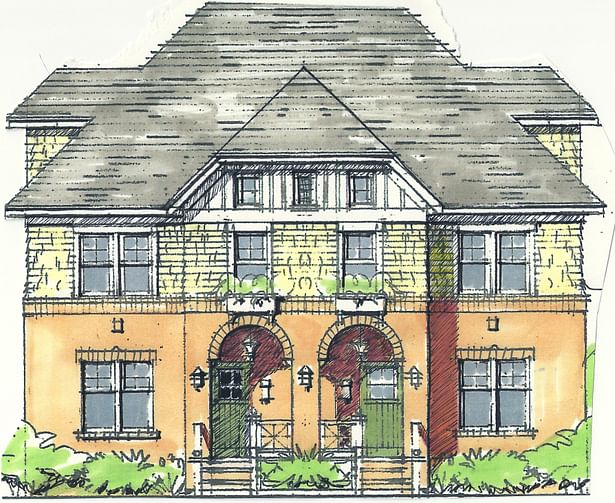 DUPLEX INFILL to fit into Single Family Neighborhood - Oakdale Neighborhood