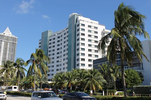 The Eden Roc hotel from 1955 is one of many historic resorts and hotels in Miami Beach under threat. Image: Phillip Pessar via <a...