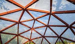 ETH Zurich students construct timber dome entirely from waste materials