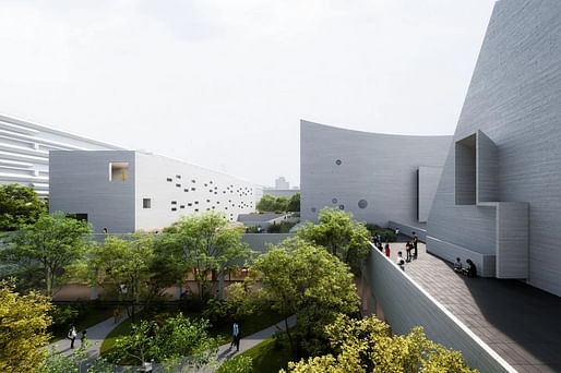 Rendering of Shangfeng Academy. All images ©OPEN