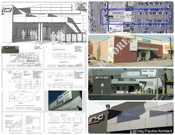 8740 Commercial Adaptive Reuse Project: 'Before' and 'After' and Details ~