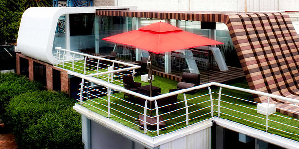 Cafeteria Azul y Rojo - Boutique de Arquitectura