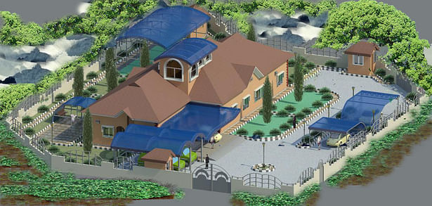 A five(5) bedroom bungalow(Aerial view)
