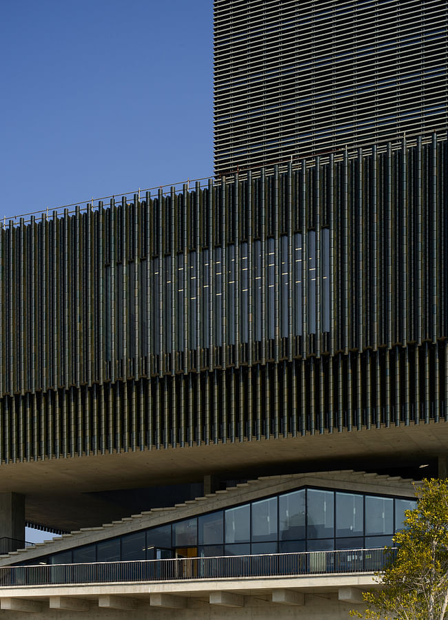 The M+ building (detail) Photo: Virgile Simon Bertrand © Virgile Simon Bertrand Courtesy of Herzog & de Meuron