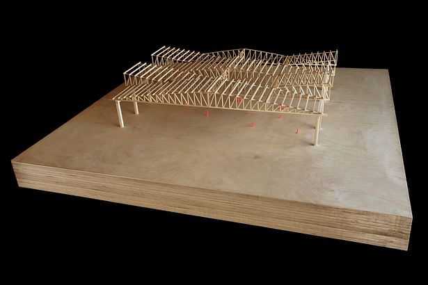 Additional view of architectural model (1:50).