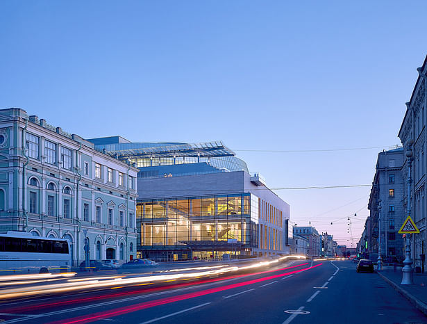 Mariinsky II Theatre adjacent to historic Mariinsky Theatre