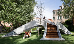 Zaha Hadid Architects and Block Research Group unveil world's first 3D-printed concrete footbridge built without any reinforcement