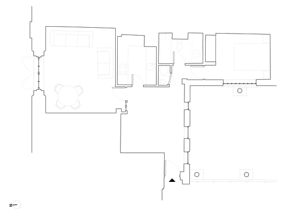 Existing plan. © Andy Matthews Studio