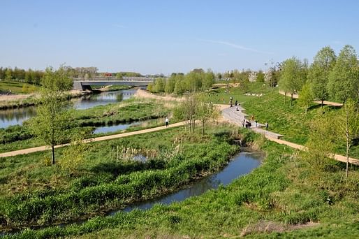 The wetlands of East London’s Upper Lea Valley. (Ron Ellis/Shutterstock.com; via citylab.com) 