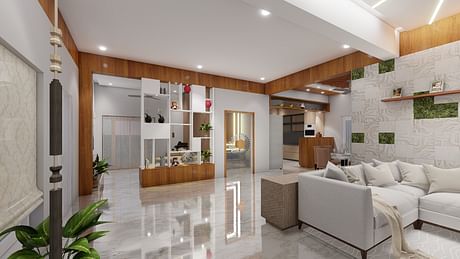 Interior design of a bungalow