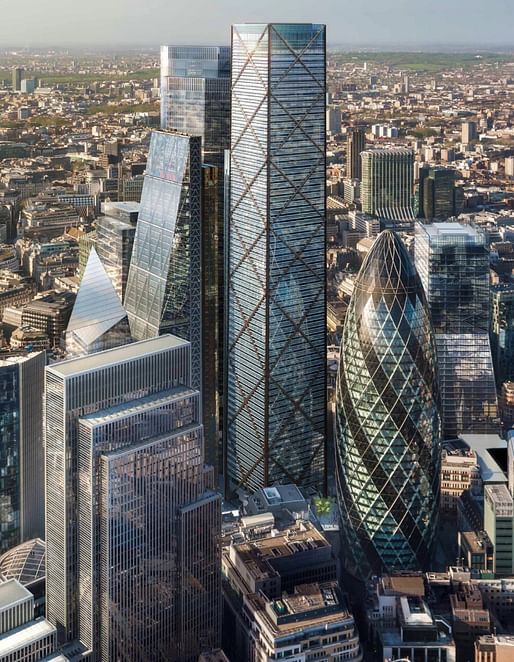 ‘At the higher level of buildings, this is really the endgame,’ says Eric Parry. ‘I don’t think there’s more coming on this scale.’ Image via theguardian.com.