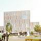 Exterior rendering of the new Center for Solar Energy and Hydrogen Research building in Stuttgart (Image: Henning Larsen Architects)