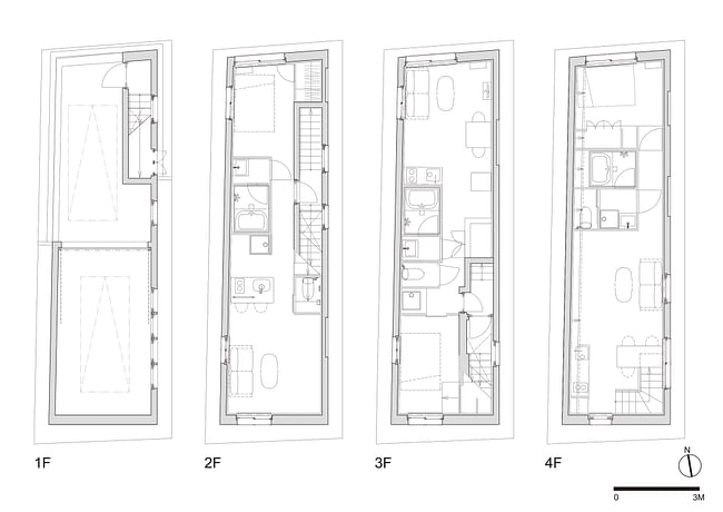 Floor plans. Image credit: Ryuichi Sasaki Architecture
