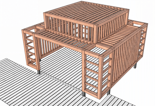 wooden gazebo