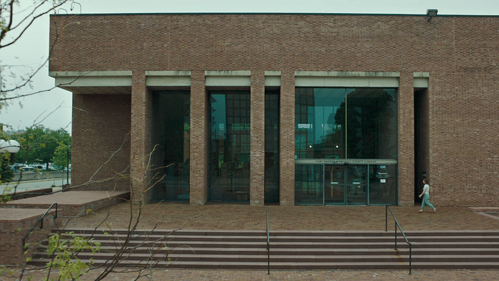 County Library by I.M.Pei. 'Columbus' film still