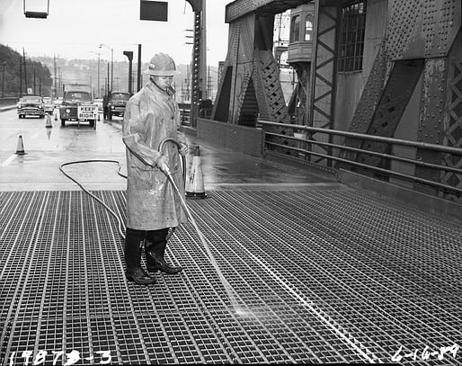 Seattle Municipal Archives Spokane Street Bridge maintenance, 1959