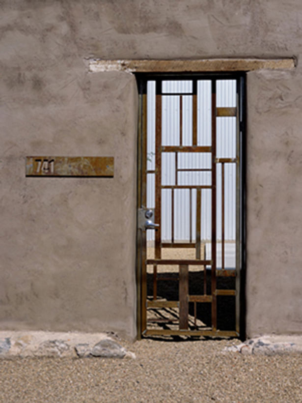 Typical Barrio Sud Man Gate at Street