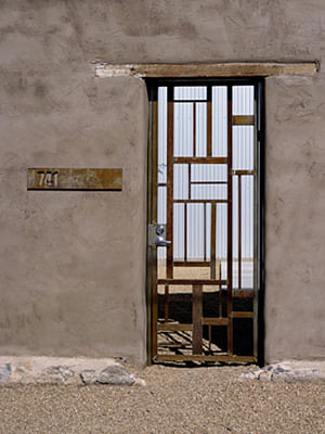 Typical Barrio Sud Man Gate at Street