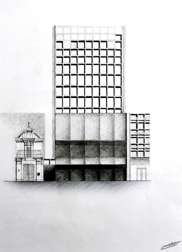 Drawing - Front Facade