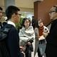 Andy Wen (right), Global Board Director at Aedas, talked to architecture students of Tsinghua University, Beijing, China
