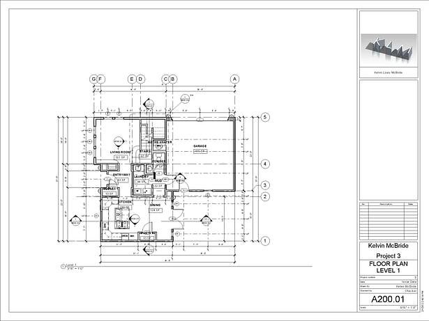 A200-01 - Floor Plan Level 1