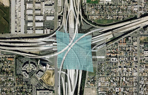 Site Plan of the 405 and 105 Freeway Interchange