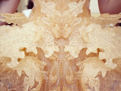 Hybrid Holism Dress - 3D printed in collaboration with IVH & Materialise. Image courtesy of Julia Koerner 