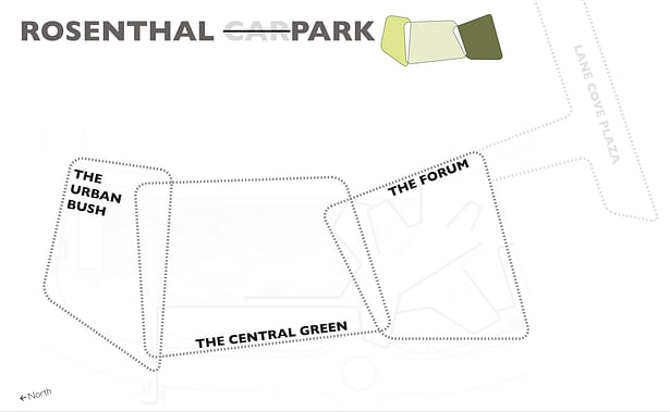 Design concept diagram for Rosenthal Urban Park