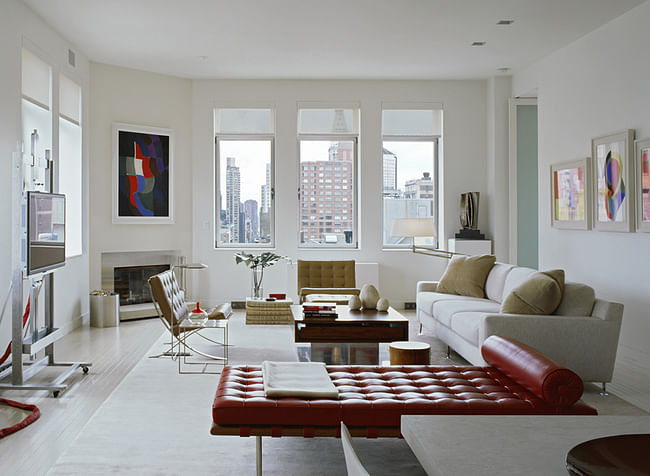 Chelsea Penthouse, NY by Bruce Bierman Design. Photo: Photo: Peter Margonelli