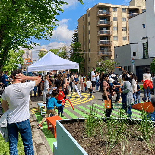 Kids Reimagine School Streets by SPECTACLE Bureau for Architecture and Urbanism, Sustainable Calgary, Everactive Schools, Toole Design, University of Calgary Faculty of Engineering. Image: Sustainable Calgary