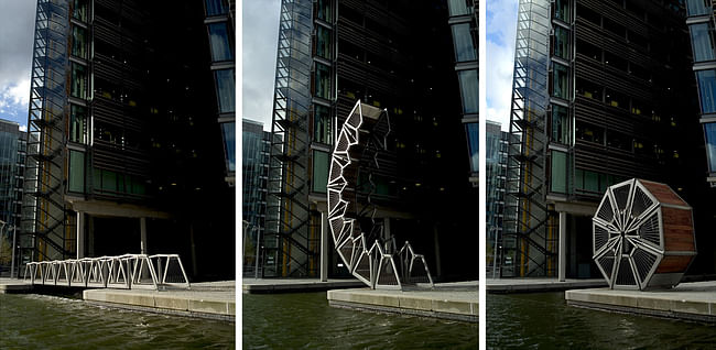 Heatherwick Studio - Rolling Bridge, London, 2002–2004. Photo: Steve Speller