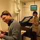 Tom and Sheena in the lasercutter room