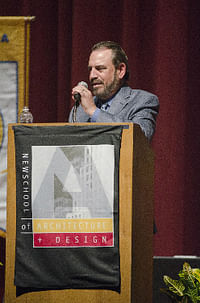 NSAD President Steve Altman speaking at the school's convocation ceremony Oct. 19, 2012.