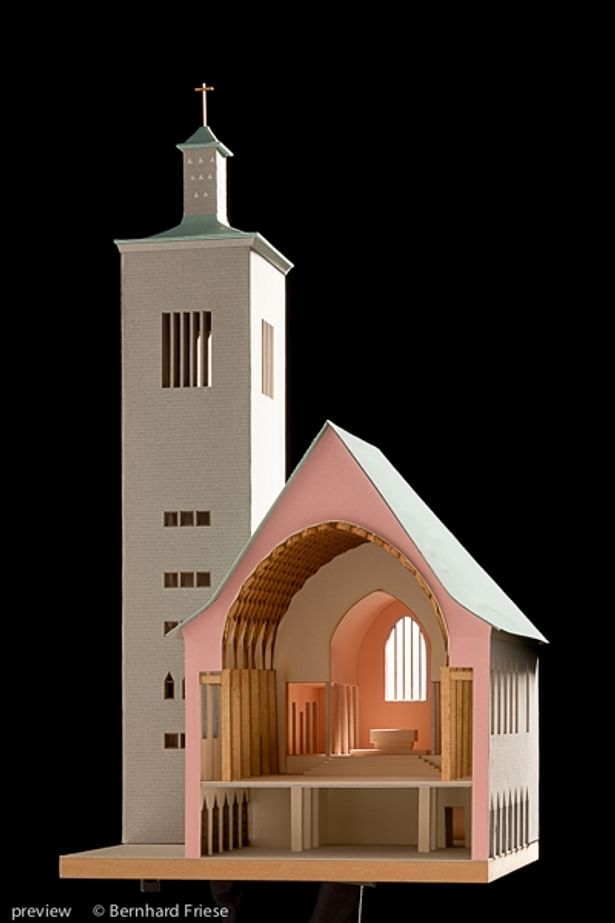 Model of St. Augustinus Church, Heilbronn Germany