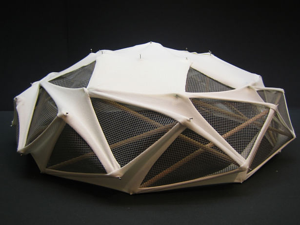 Tensegrity dome - prototype - Diana Peña - Tees