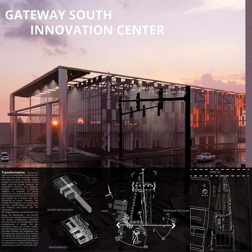 Gateway South Innovation Center by Sulaima Salim of the University of Colorado Denver. Image: courtesy ACSA 