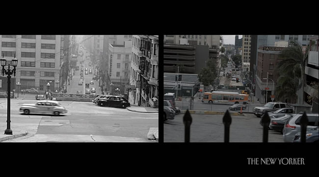 Still from Keven McAlester's short film Seventy Years of Los Angeles, Then and Now for The New Yorker. (Source: YouTube)
