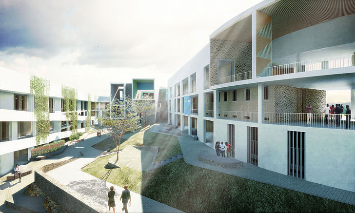 Munini District Hospital (2018). Rendering courtesy of MASS Design Group.
