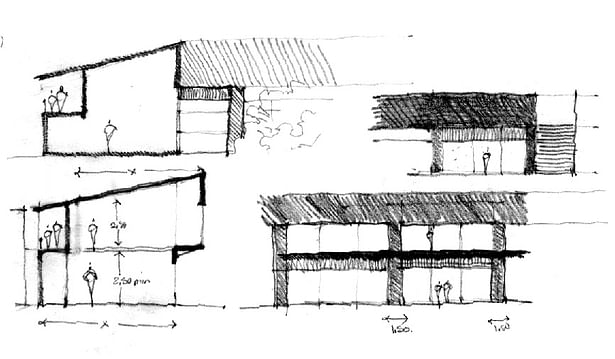 Sketch - Snake shape building (Residences)