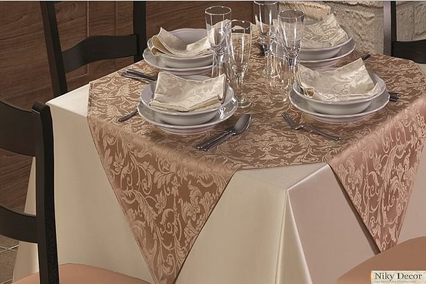 Interior restaurant restaurants with cotton tablecloths