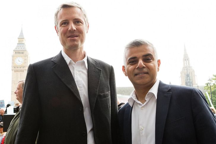 Zac Goldsmith (left) and Sadiq Khan, via standard.co.uk.