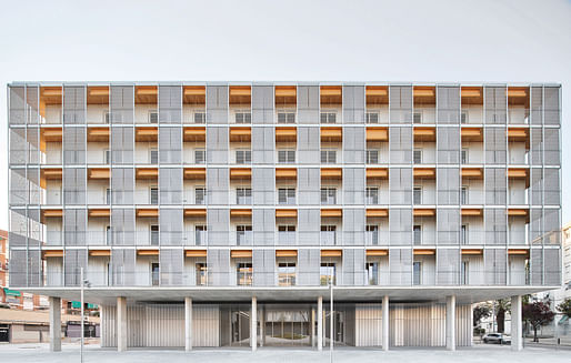 Modulus Matrix: 85 Social Housing in Cornellà, Spain, by Peris + Toral Arquitectes. Image: Jose Hevia