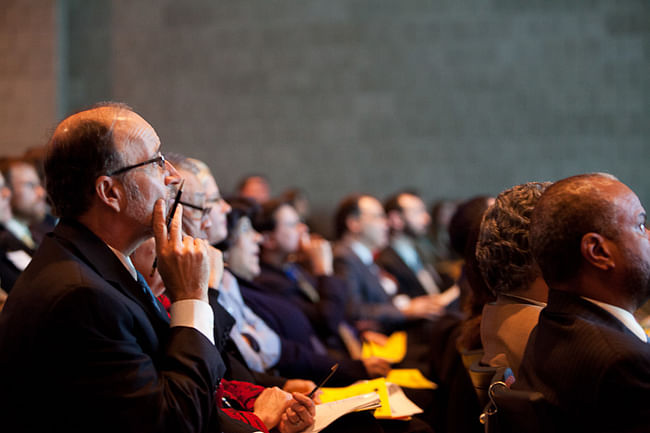 Judges intently listen to finalists presentations © CG Lawrence Photography (Gregory Clarke)