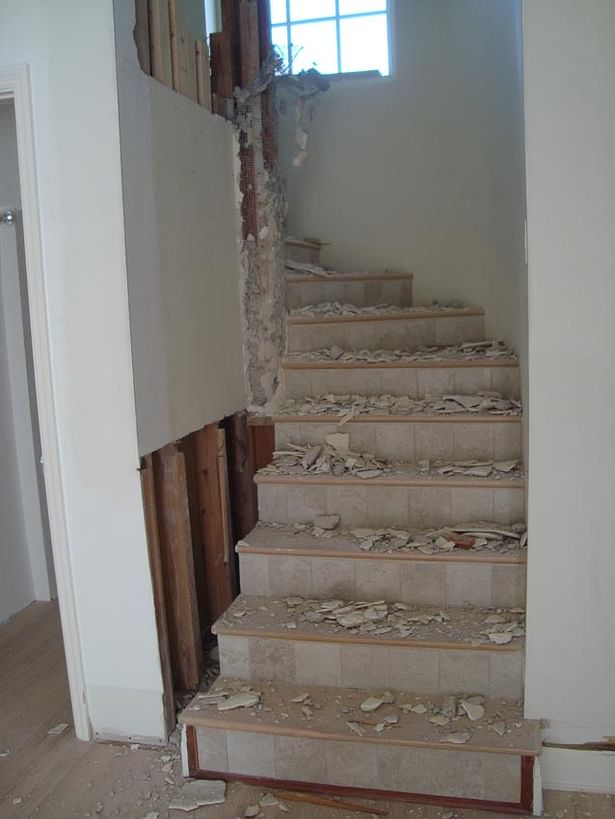 Before: Original Staircase during renovation
