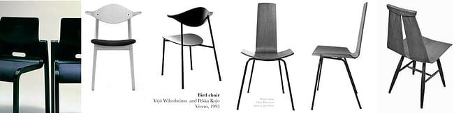 4 Finnish Designed Bent Plywood Chairs, Photo by Julie Scheu