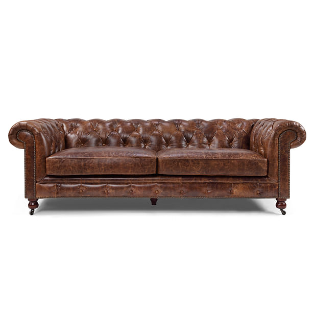 Rose & Moore Kensington Chesterfield Leather Sofa