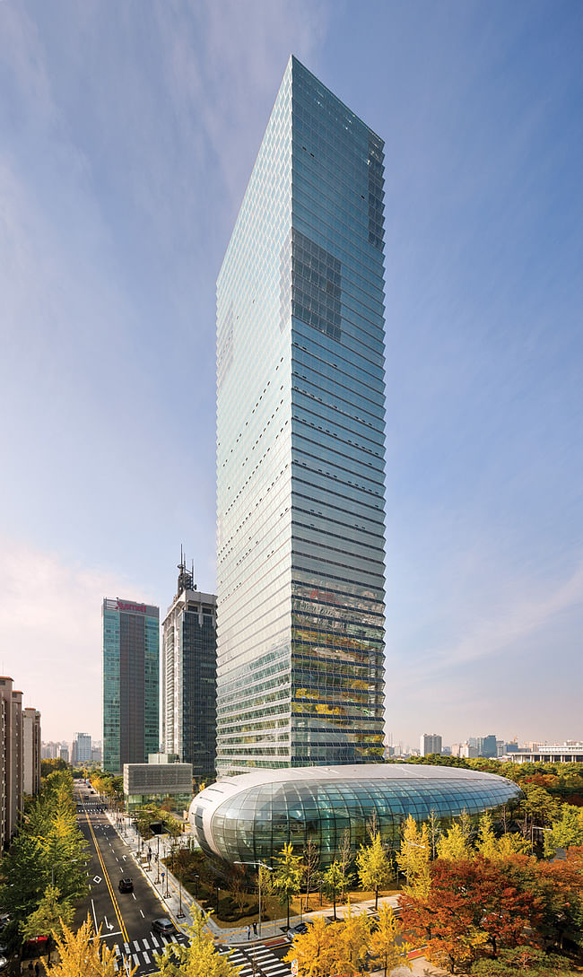The new Federation of Korean Industries HQ by Adrian Smith + Gordon Gill Architecture. Image courtesy of AS+GG.