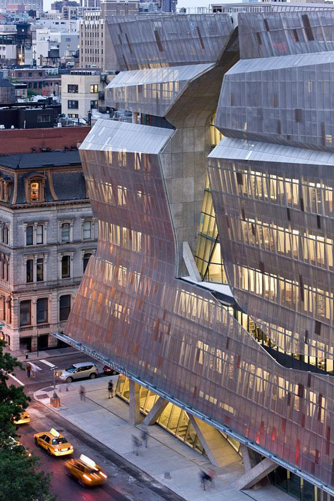 Cooper Union Center for Advancement of Science and Art in New York, New York, by Morphosis. Image courtesy of the MCHAP.