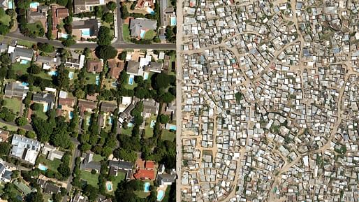 Housing inequality in Cape Town. Image via waronwant.org.