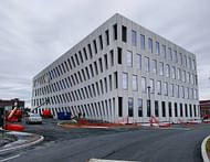 Inga Saffron calls BIG's new Navy Yard building "mesmerizing", "reminiscent of a Richard Serra sculpture"